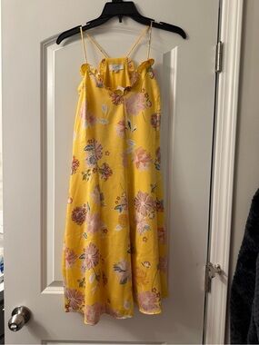 LOFT' Women’s Yellow Floral Sundress